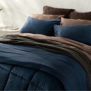 Casaluna Premium Cotton Percale Sheet Set Queen NWT Color Fig